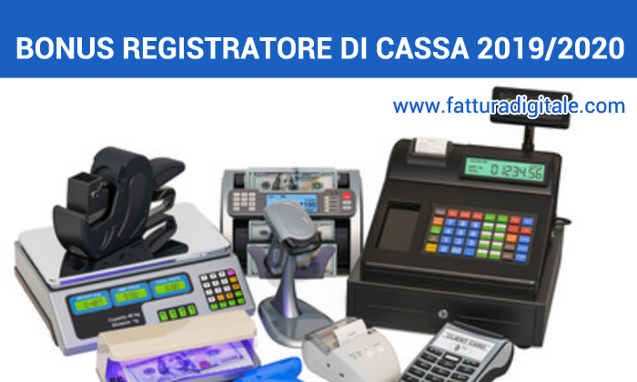 bonus registratori di cassa 2019/2020 codice tributo