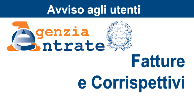 agenzia delle entrate avviso agli utenti servizio fatture e corrispettivi il nuovo accordo dal 3 maggio 2019