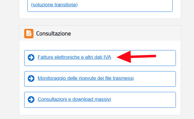 adesione consultazione fatture elettroniche agenzia delle entrate passo 2