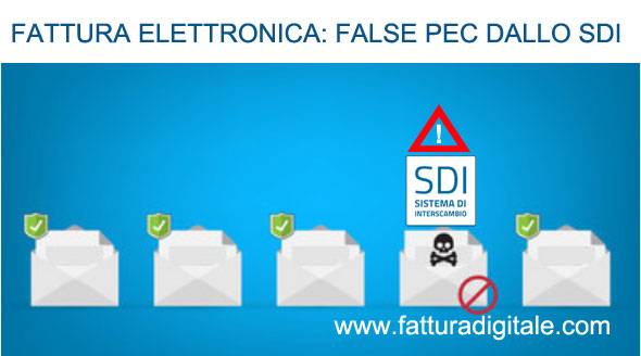 false pec dallo sdi per consegna fatture elettroniche