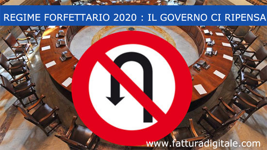 regime forfettario 2020 il governo ci ripensa niente regime analitico